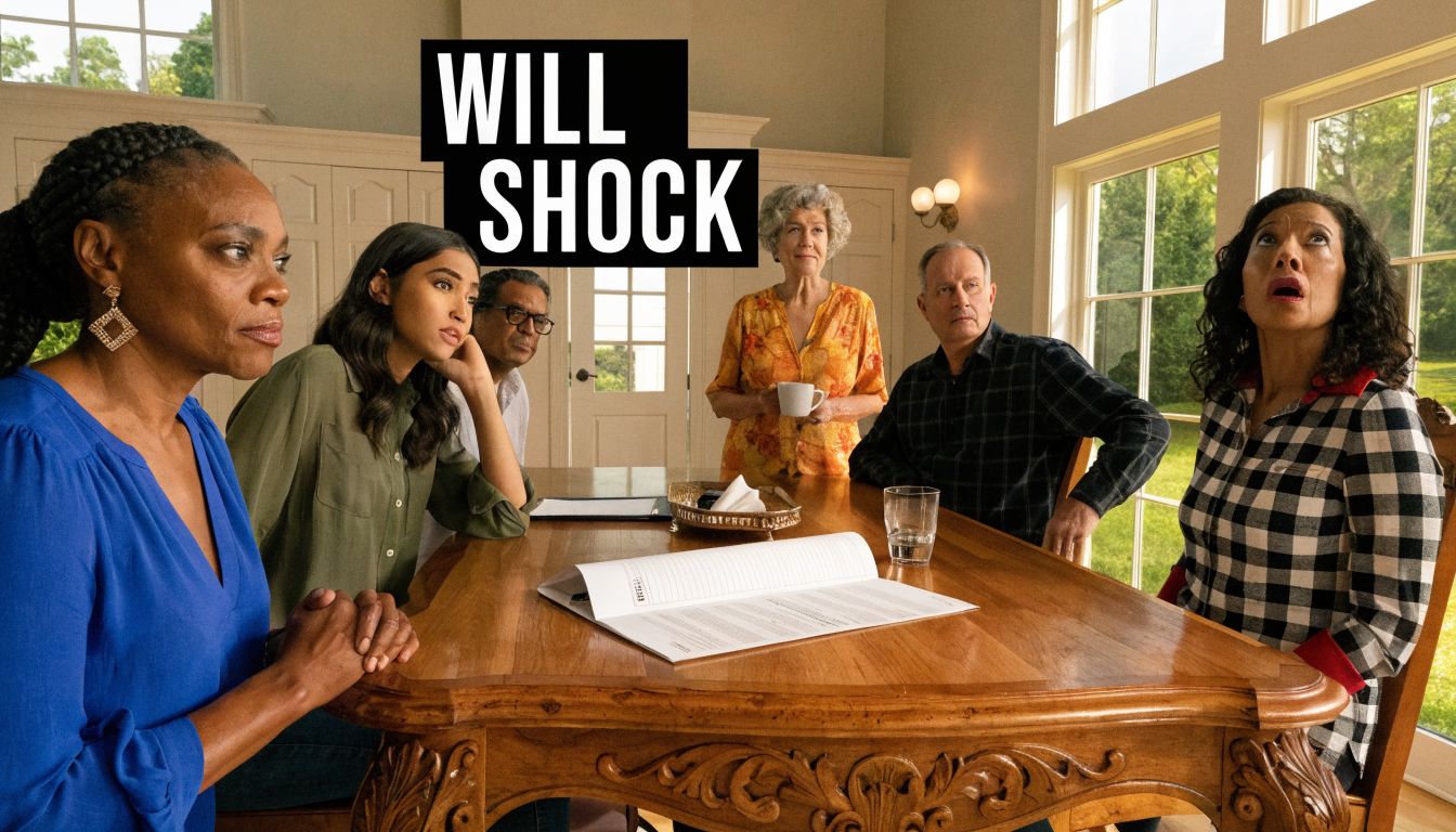 A group of diverse people sitting around a wooden table in a brightly lit dining room.