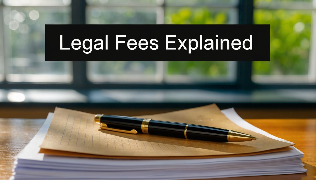 A black fountain pen resting on top of a stack of legal documents with blurred background.